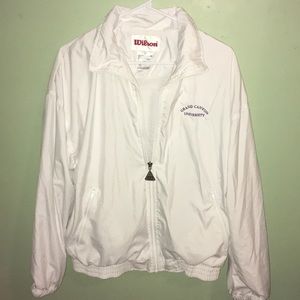 Soft Wilson tennis jacket/windbreaker